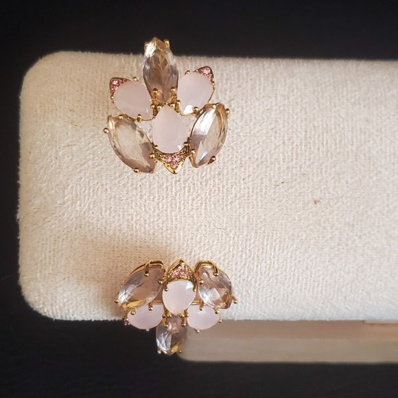 Kate Spade New York Blushing Blooms Hinged Bangle Pink Multi Blush Gold Plated - Picture 7 of 9